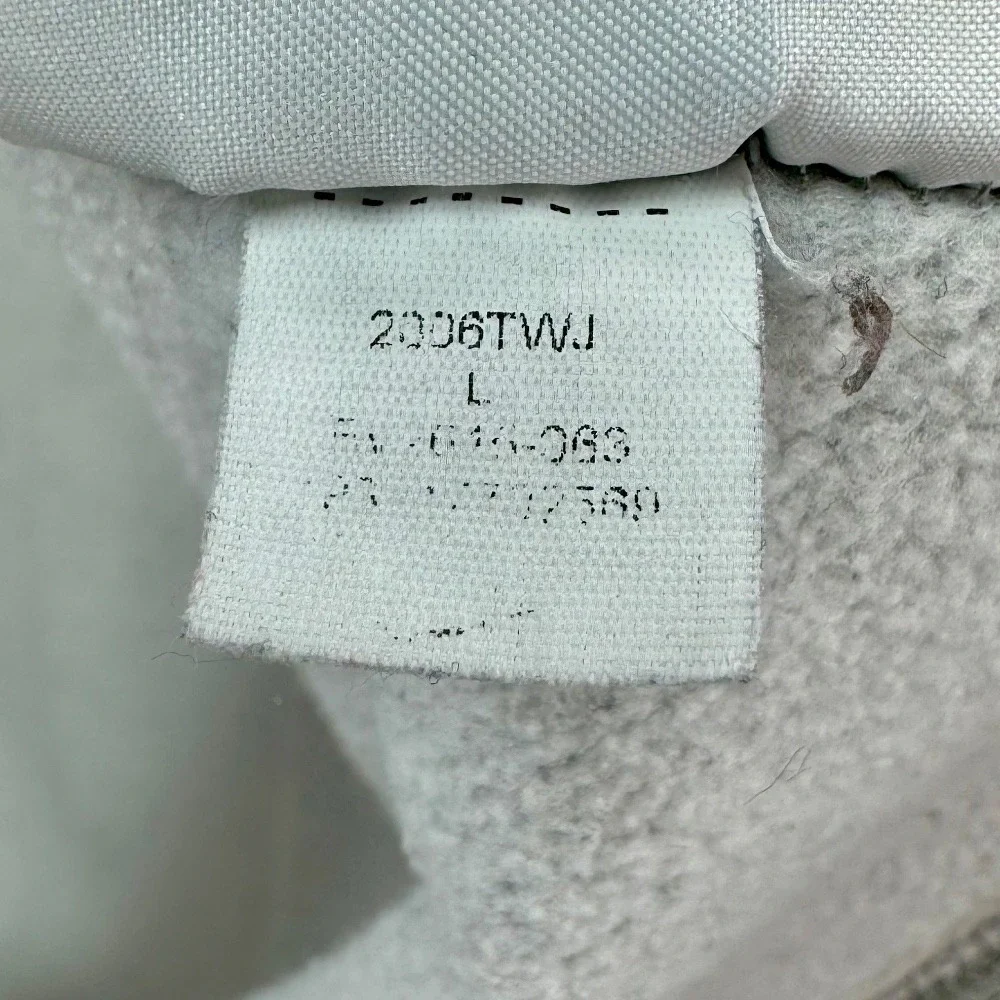 Nike Full Zip Hoodie Sweatshirt Everyday Casual Comfy Gray Diatressed‎ Sz Large